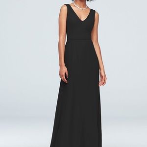 Chiffon V-neck Tank Bridesmaids Dress